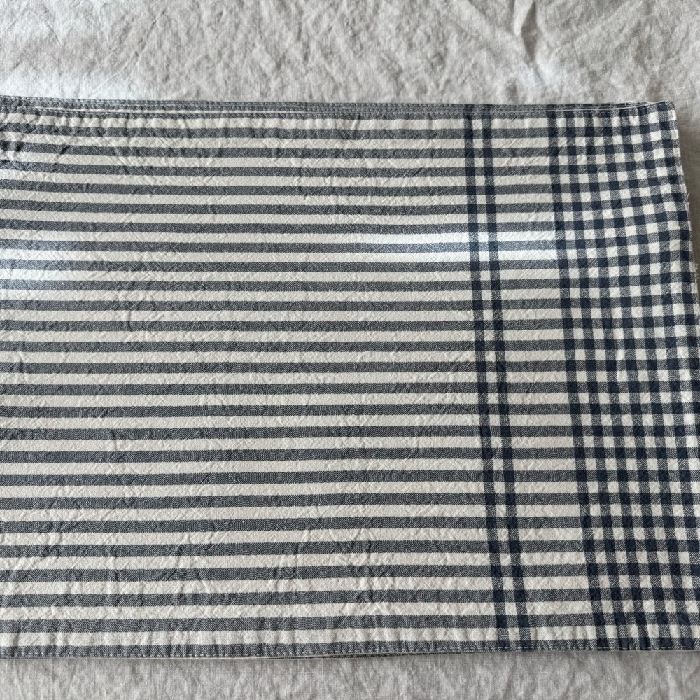Hearth & Hand Ticking Stripe Placemats Set of 4 EUC Modern Farmhouse Table Deco